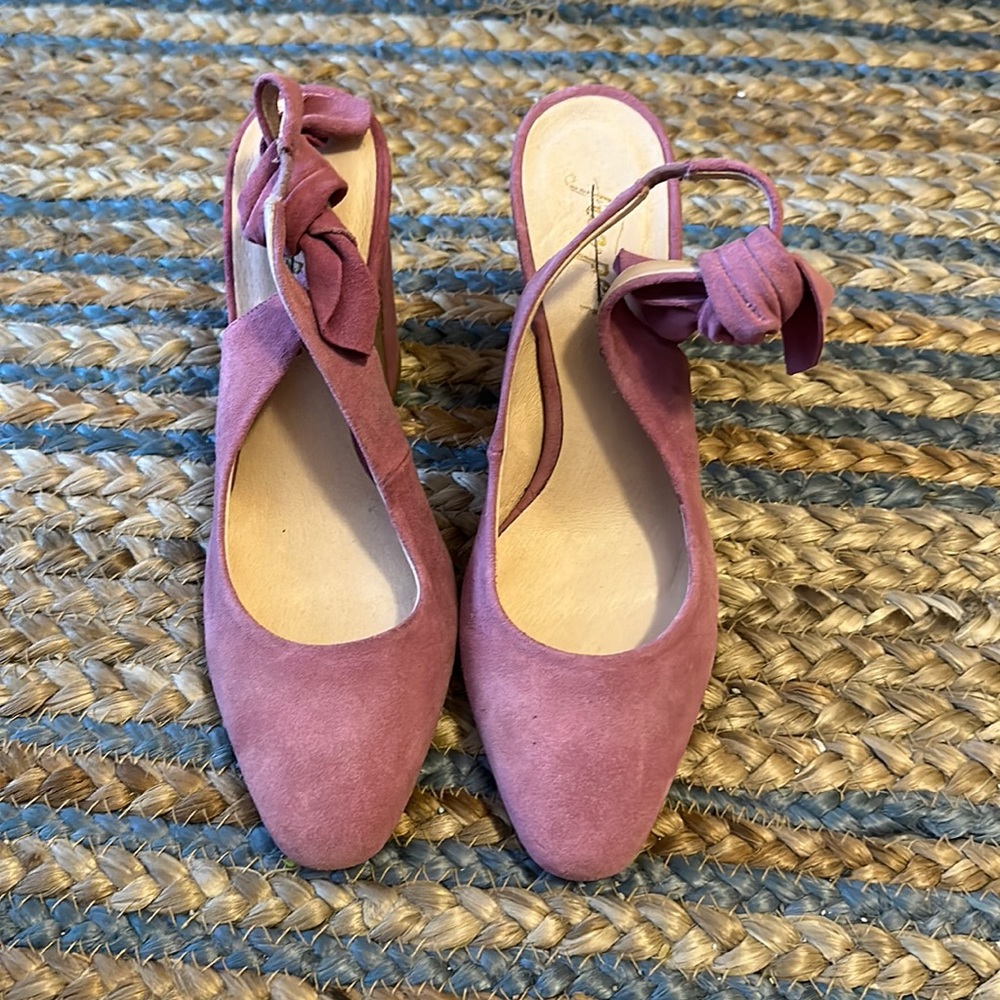 Free people pink sling backs